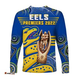 Parramatta Rugby Long Sleeve T-shirt Eels Premiers Indigenous Artsy