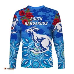 South Alice Football Club Kangaroos ANZAC Long Sleeve T-shirt Indigenous