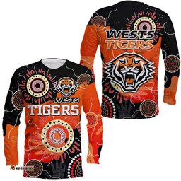 Wests Tigers Indigenous Aboriginal Rugby Long Sleeve T-shirt