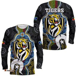 Richmond Tigers Football NAIDOC Week Long Sleeve T-shirt Indigenous