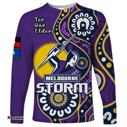 Storm Rugby NAIDOC Long Sleeve T-shirt For Our Elders Aboriginal