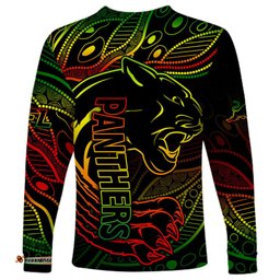 Panthers NRL Long Sleeve T-shirt Aboriginal Founded 1966 04