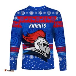 Newcastle Knights Long Sleeve T-shirts Christmas Simple Style