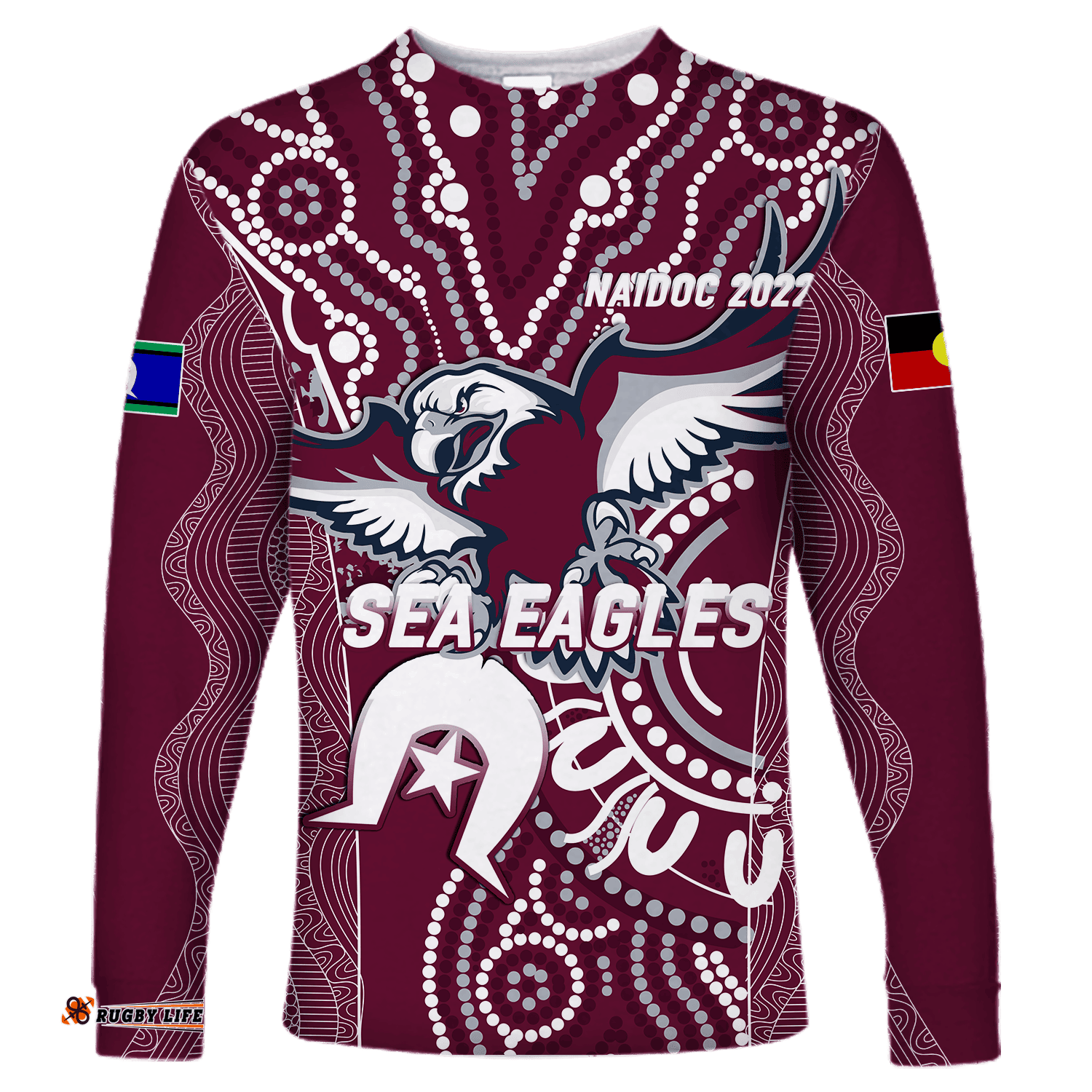 Sea Eagles Rugby NAIDOC Aboriginal Long Sleeve T-shirt