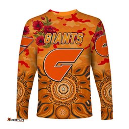 Greater Western Sydney Giants ANZAC Long Sleeve T-shirt Indigenous