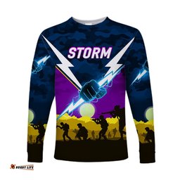Custom Personalised Melbourne Storm ANZAC Long Sleeve T-shirt Simple Style