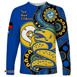 Eels Rugby NAIDOC Long Sleeve T-shirt For Our Elders Aboriginal