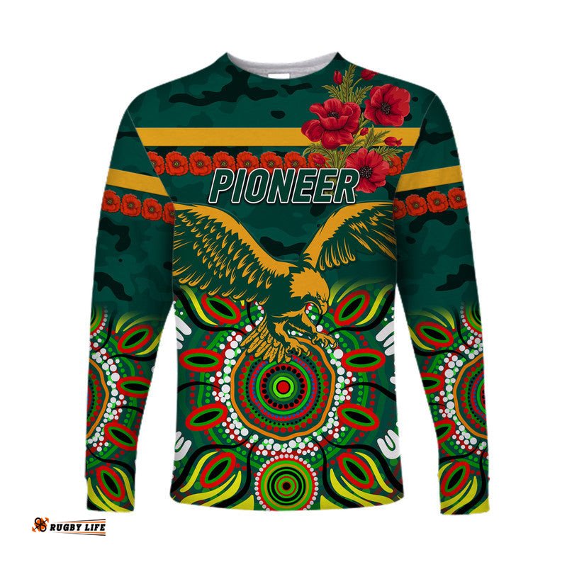 Pioneer Football Club ANZAC Long Sleeve T-shirt Indigenous