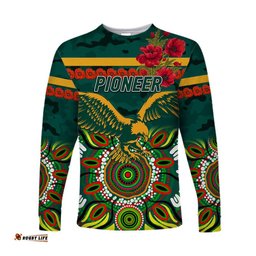 Pioneer Football Club ANZAC Long Sleeve T-shirt Indigenous