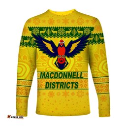MacDonnell Districts Long Sleeve T-shirt Christmas Simple Style