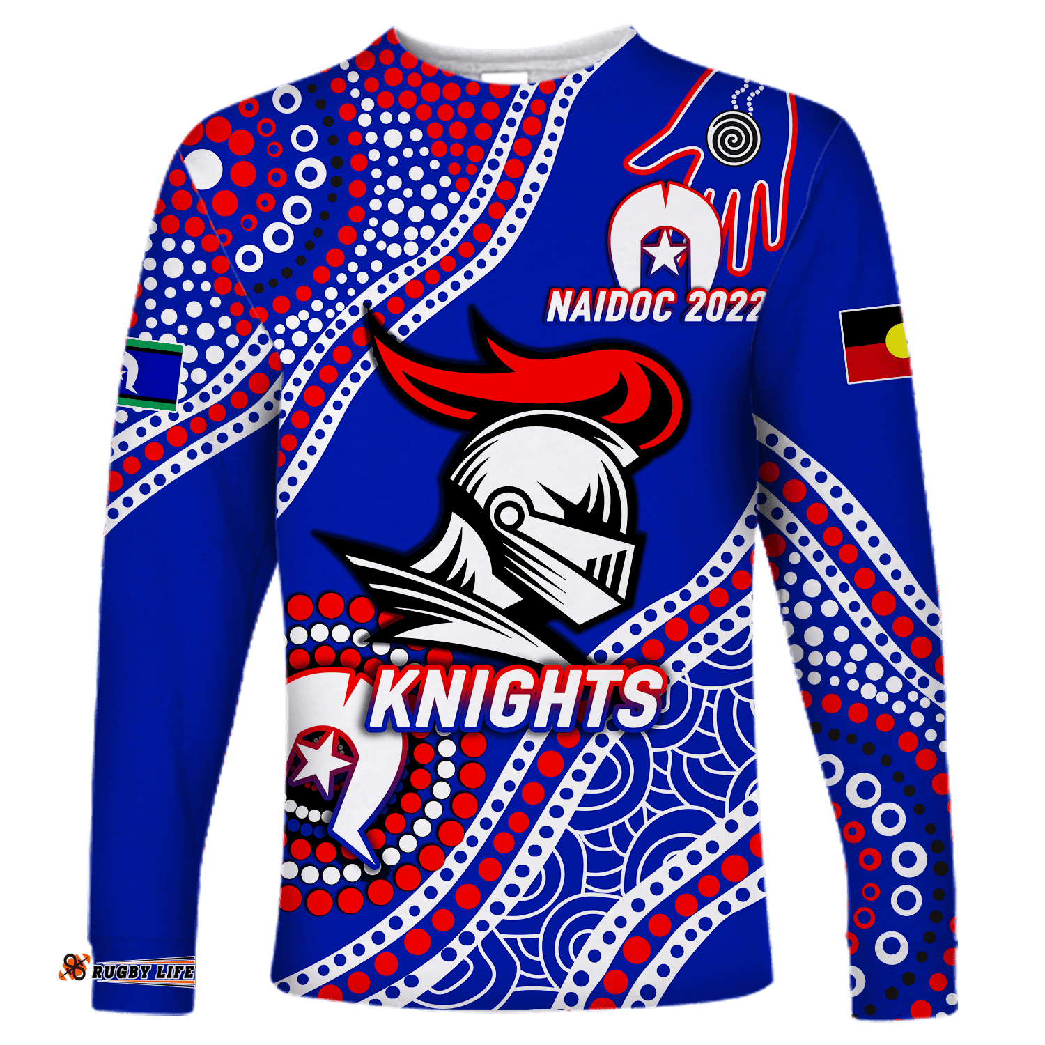 Knights Rugby NAIDOC Aboriginal Long Sleeve T-shirt