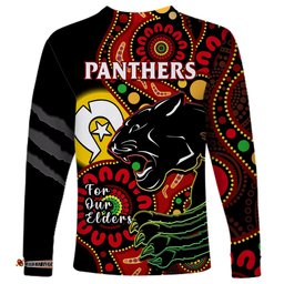 Panthers Rugby NAIDOC Long Sleeve T-shirt For Our Elders Aboriginal