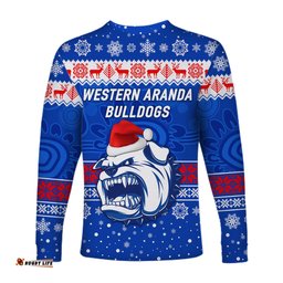 Hermannsburg Western Aranda Bulldogs Football Club Long Sleeve T-shirt Christmas Simple Style
