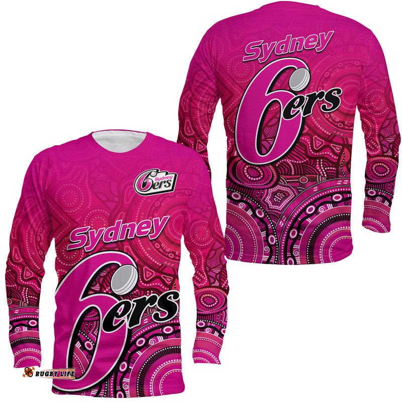 Sydney Sixers Indigenous Aboriginal Arts Long Sleeve T-shirt