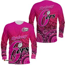 Sydney Sixers Indigenous Aboriginal Arts Long Sleeve T-shirt