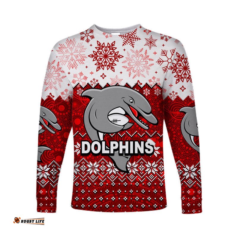 Dolphins Chritmas Long Sleeve T-shirts Rugby