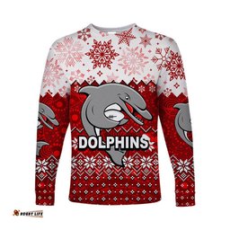 Dolphins Chritmas Long Sleeve T-shirts Rugby