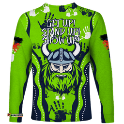 Canberra Raiders Rugby NAIDOC Aboriginal Long Sleeve T-shirt