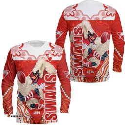 Sydney Swans Aboriginal Style Long Sleeve T-shirt
