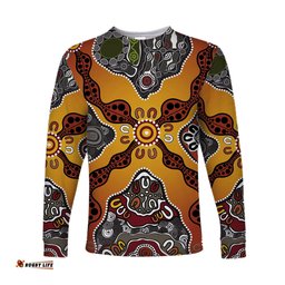 Custom Personalised Aboriginal Art Special Long Sleeve T-shirt Indigenous