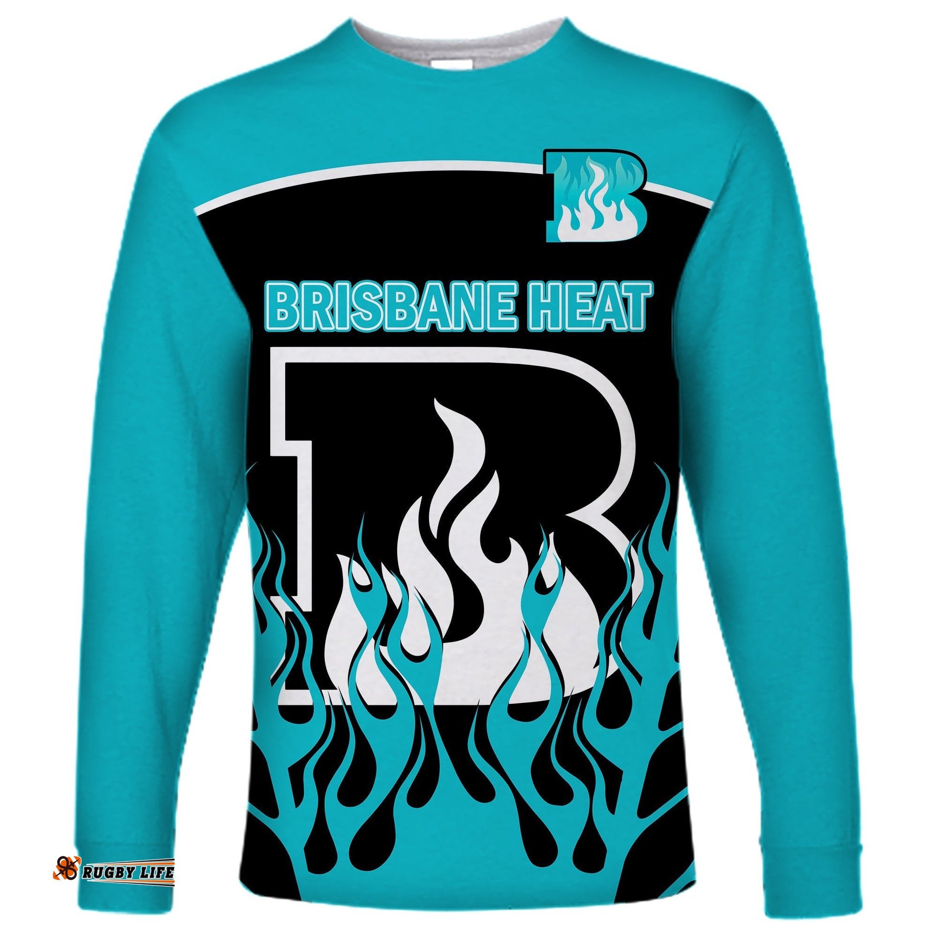 Brisbane Heat Cricket Long Sleeve T-shirt Simple Style