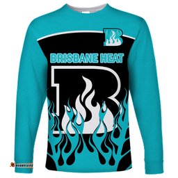 Brisbane Heat Cricket Long Sleeve T-shirt Simple Style