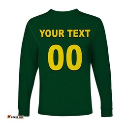 Custom Personalised And Number Australia Rugby League Long Sleeve T-shirt Rugby World Cup 2022