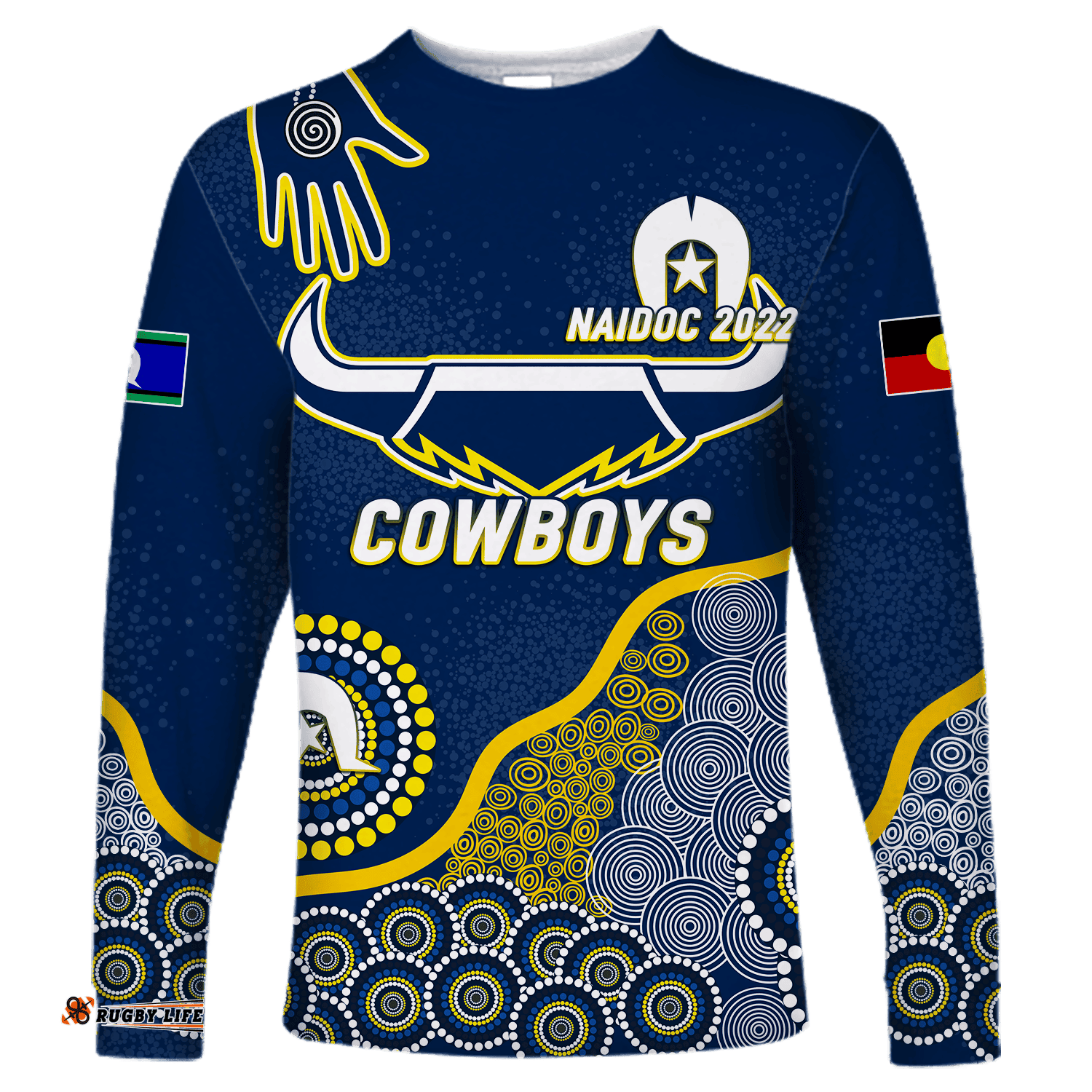 Cowboys Rugby NAIDOC Aboriginal Long Sleeve T-shirt