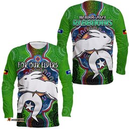 NAIDOC Week For Our Elders Long Sleeve T-shirt Rabbitoths Indigenous No2