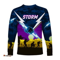 Melbourne Storm ANZAC Long Sleeve T-shirt Simple Style