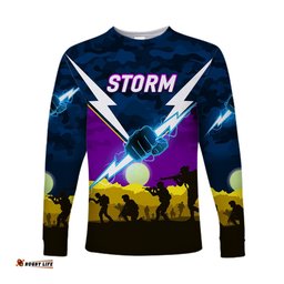 Melbourne Storm ANZAC Long Sleeve T-shirt Simple Style