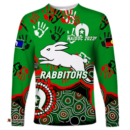 Rabbitohs Rugby NAIDOC Aboriginal Long Sleeve T-shirt