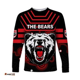 Custom Personalised The Bears Indigenous Long Sleeve T-shirt Go North Sydney