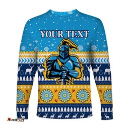 Custom Personalised Titans Long Sleeve T-shirt Christmas Gold Coast