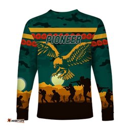 Pioneer Football Club ANZAC Long Sleeve T-shirt Simple Style