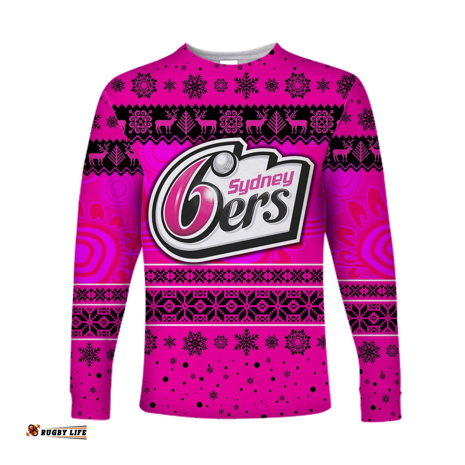 Sydney Sixers Long Sleeve T-shirt Christmas Simple Style