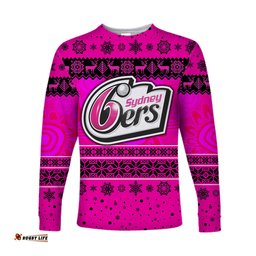 Sydney Sixers Long Sleeve T-shirt Christmas Simple Style