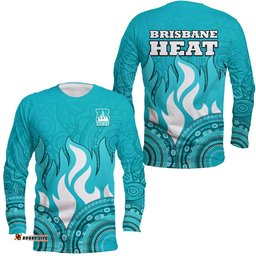 Brisbane Heat Indigenous Aboriginal Arts Long Sleeve T-shirt