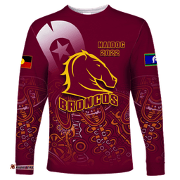 Brisbane Broncos Rugby NAIDOC Long Sleeve T-shirt