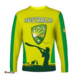 Cricket Australia Long Sleeve T-shirt Aboriginal My Life