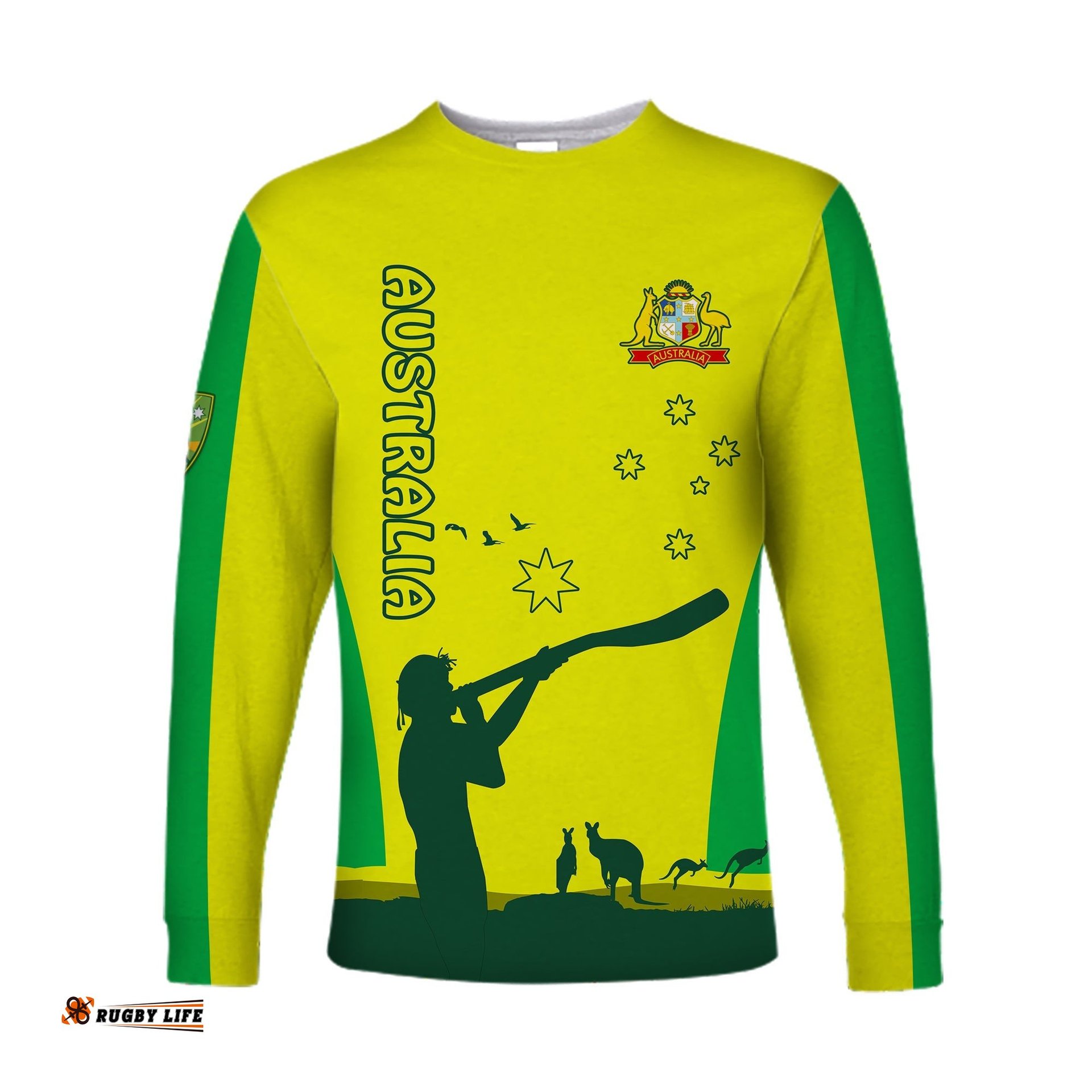 Cricket Australia Long Sleeve T-shirt Aboriginal My Life