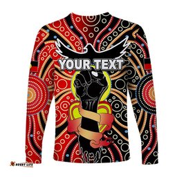 Custom Personalised Aboriginal Lives Matter Long Sleeve T-shirts