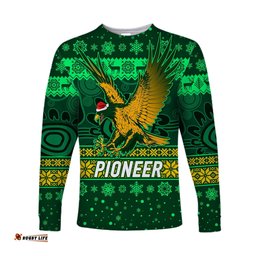 Custom Personalised Pioneer Football Club Long Sleeve T-shirt Christmas Simple Style