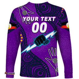 Custom Personalised Storm Rugby NAIDOC Aboriginal Long Sleeve T-shirt