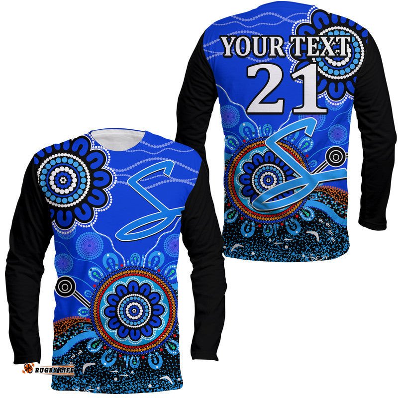 Custom Personalised Adelaide Strikers Long Sleeve T-shirt Cricket Indigenous Aboriginal