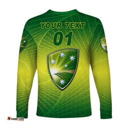 Custom Personalised Australia Men Cricket Team Long Sleeve T-shirt Original Style