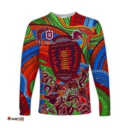 Brisbane Broncos Long Sleeve T-shirt Indigenous