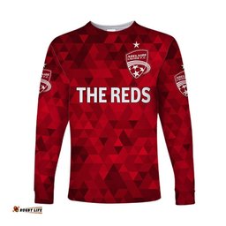Custom Personalised Adelaide United The Reds Long Sleeve T-shirt Soccer Club Original Style Red