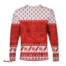 Cockatoo Long Sleeve T-shirt Christmas Australia Red Style