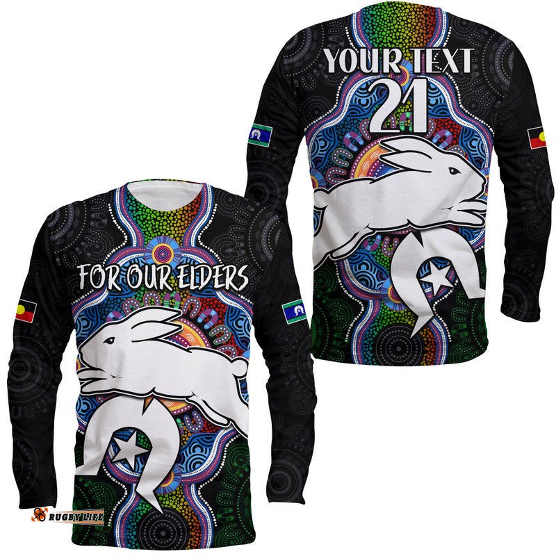 Custom Personalised NAIDOC Week For Our Elders Long Sleeve T-shirt Rabbitoths Indigenous